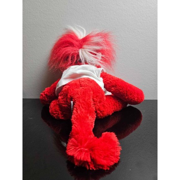 Licensed NHL Detroit Red Wings Hockey Fuzzhead wig monkey - Picture 2 of 4
